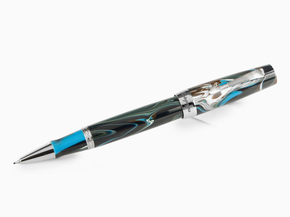 Roller Montegrappa Elmo 02 Sorapis, Resina, Acero Inoxidable, ISE2RRAB
