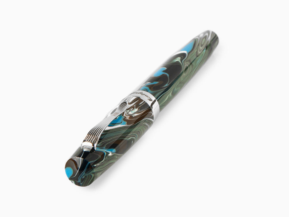 Roller Montegrappa Elmo 02 Sorapis, Resina, Acero Inoxidable, ISE2RRAB