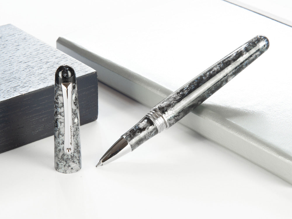 Roller Montegrappa Elmo Ambiente Charcoal, Resina, Acero Inoxidable, ISEERRIC