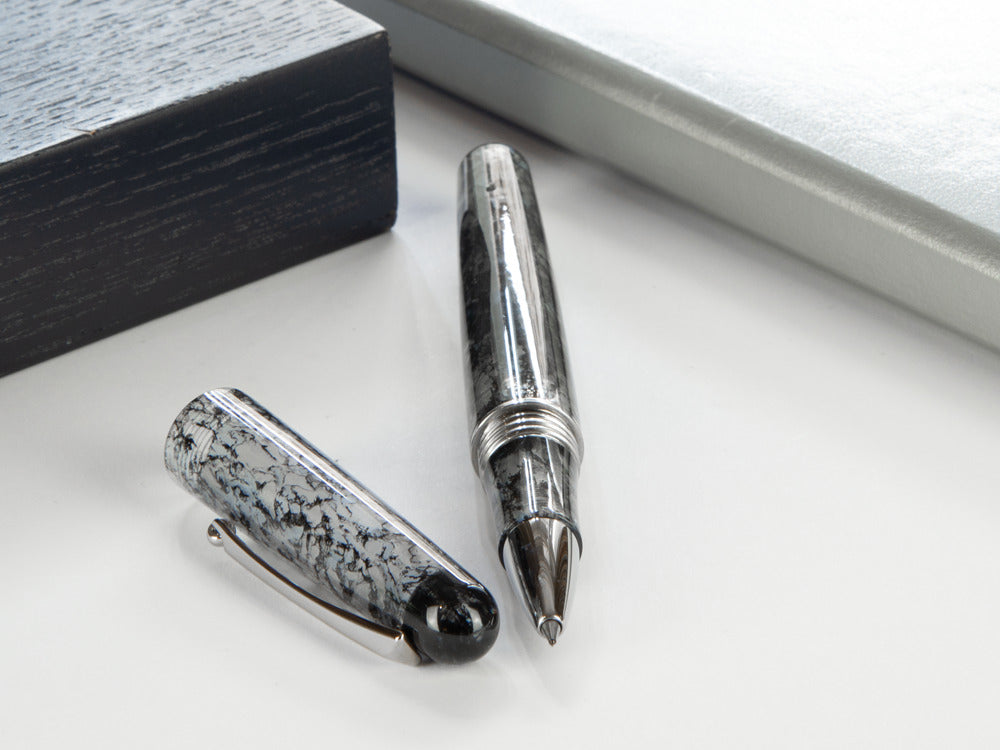 Roller Montegrappa Elmo Ambiente Charcoal, Resina, Acero Inoxidable, ISEERRIC