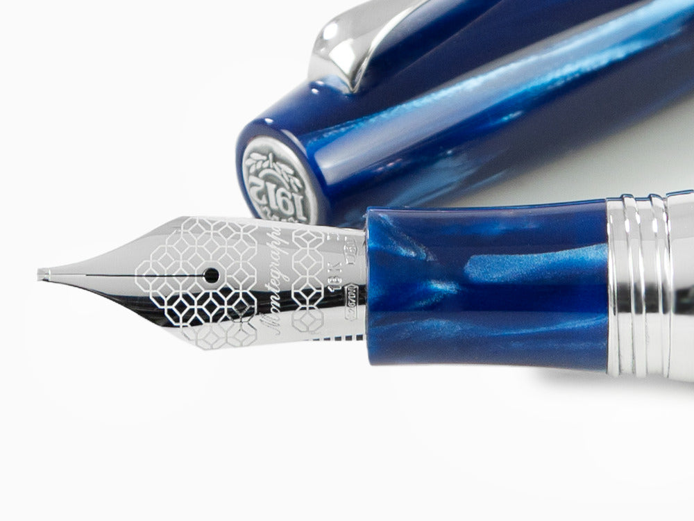 Pluma Estilográfica Montegrappa Extra 1930 Mediterranean Blue, ISEXF-2B