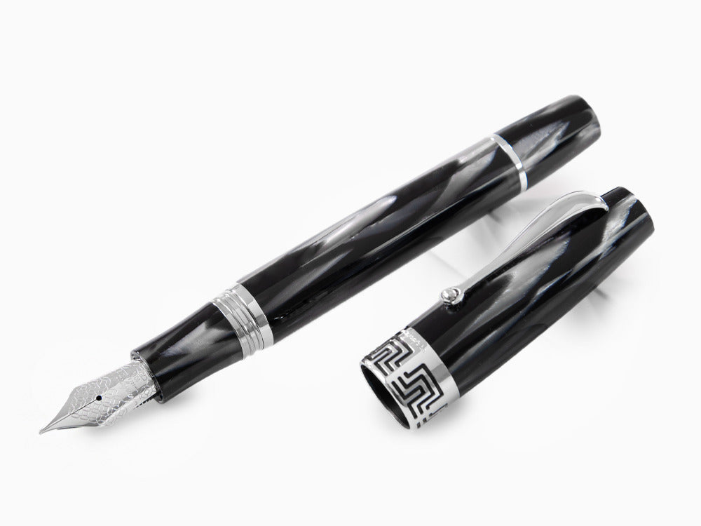 Pluma Estilográfica Montegrappa Extra 1930 Black & White , ISEXF-CH