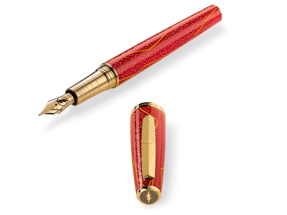 Pluma Estilográfica Montegrappa DC Comic Flash Edición Limitada ISFLN-AR
