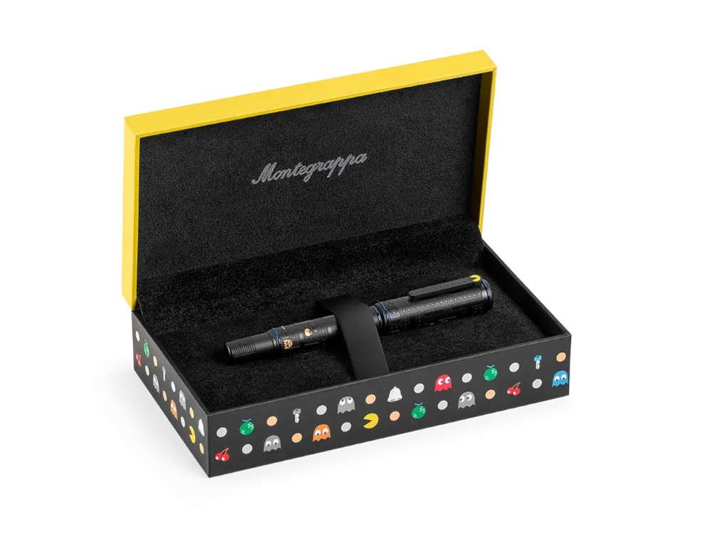 Pluma Estilográfica Montegrappa PAC-MAN Ghostwriter, Negro, ISGHR-UC