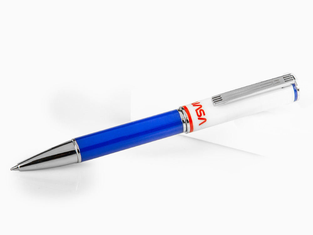 Bolígrafo Montegrappa NASA Atlantis, Resina, Azul, Acero Inoxidable, ISN1RBBP
