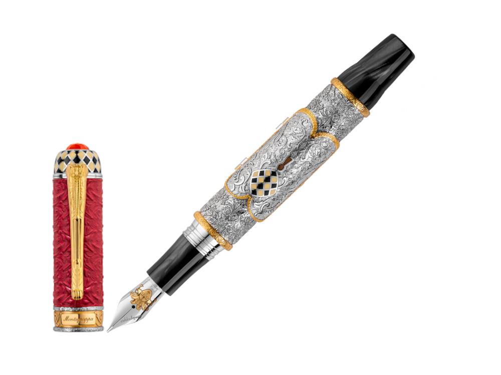 Montegrappa Casanova , Resina, Plata, Edición Limitada, ISOVN-SE