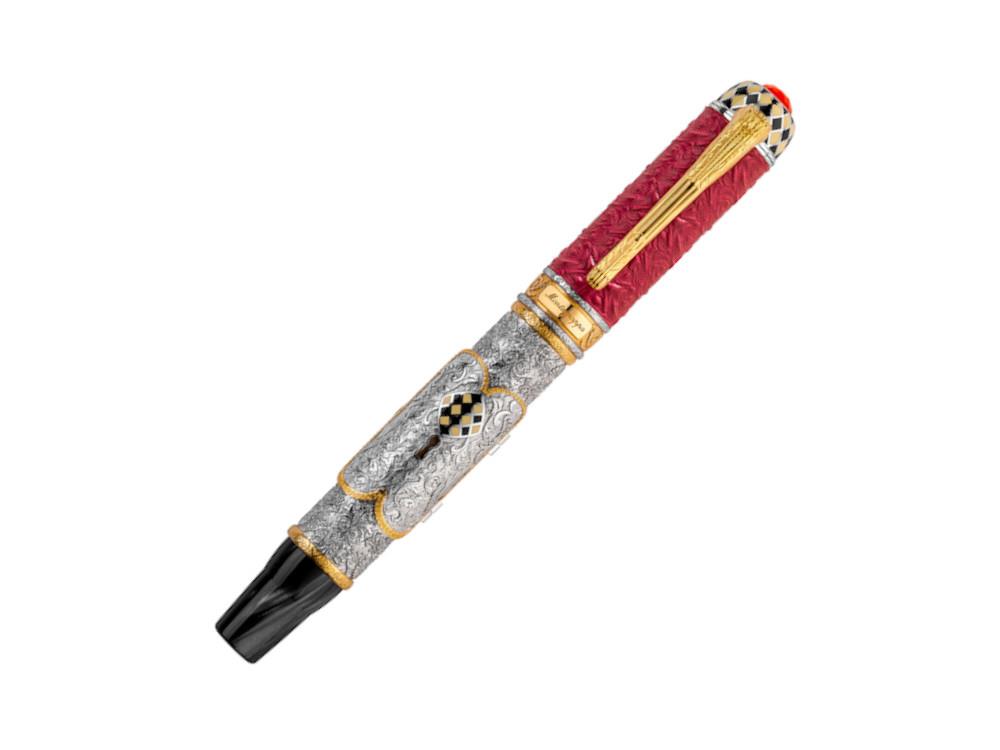 Roller Montegrappa Casanova, Resina, Adornos plata, Edición Limitada, ISOVNRSE