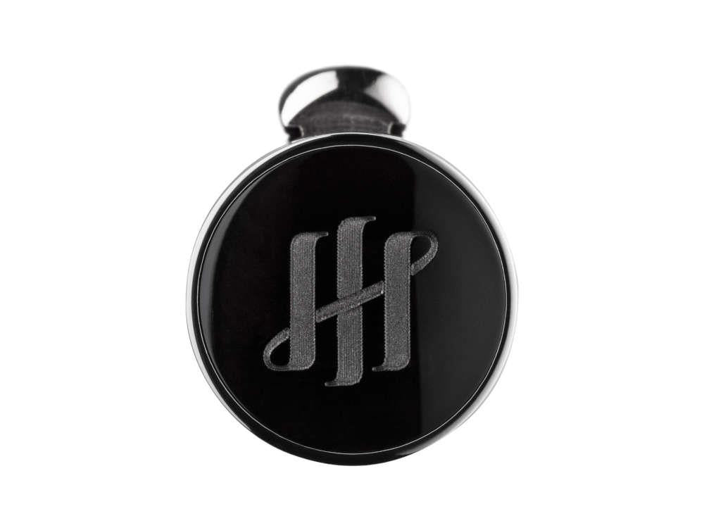 Roller Montegrappa Brenta, Resina, Acero Inoxidable, Negro, ISRBTRIC