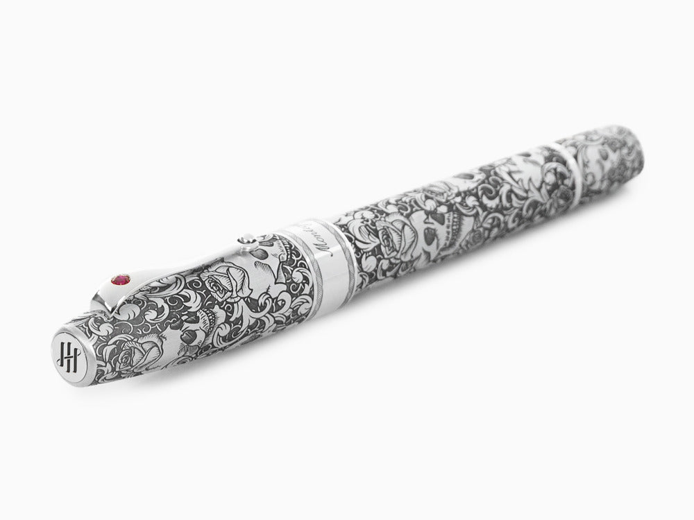 Estilográfica Montegrappa Skulls & Roses, Edición Limitada, ISSKN-SE