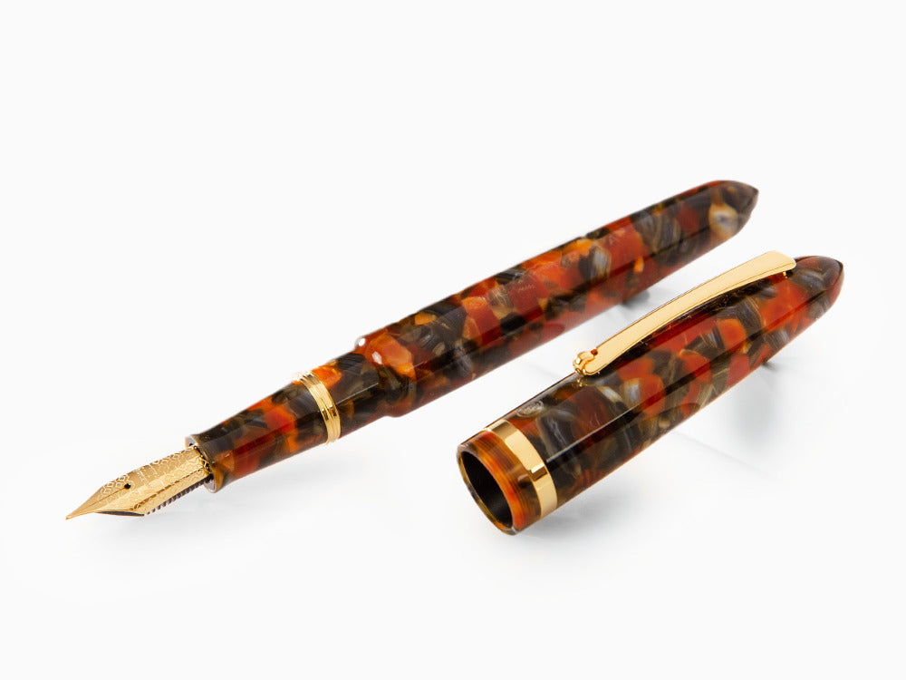 Pluma Montegrappa Venetia Plume Agate, Acero Inoxidable, ISVEN_AJ