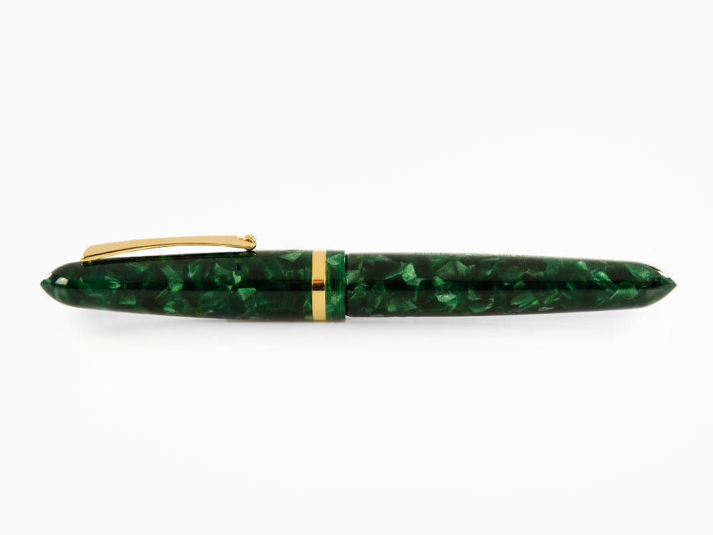 Roller Montegrappa Venetia Vintage Conifer, Verde, PVD Oro, ISVENRAG