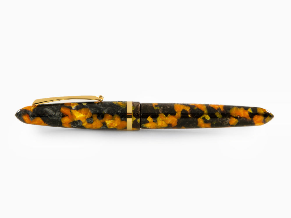 Roller Montegrappa Venetia Havana Amber, PVD Oro, ISVENRAO