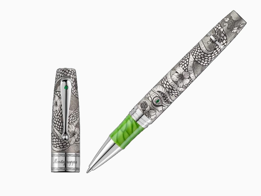 Roller Montegrappa Extra Year of the Snake EL, Plata, ISYNNRSE