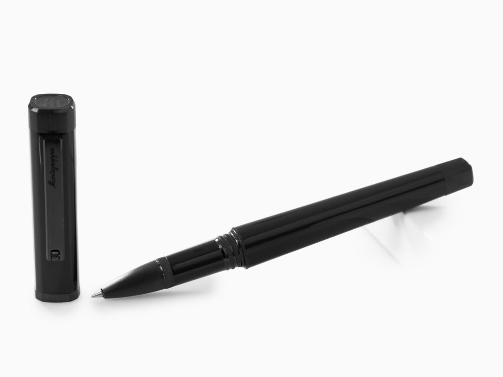 Roller Montegrappa Quattro, Ultra Black, Negro, ISZ4IRIC