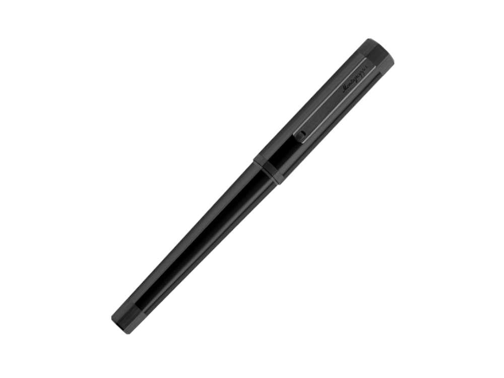 Roller Montegrappa Otto, Resina Acrílica, Negro, PVD, ISZ8IRIC