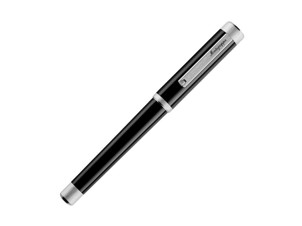 Pluma Montegrappa Zero Zodiac Caduceus Paladio con Plumín Acero ISZEC-IP