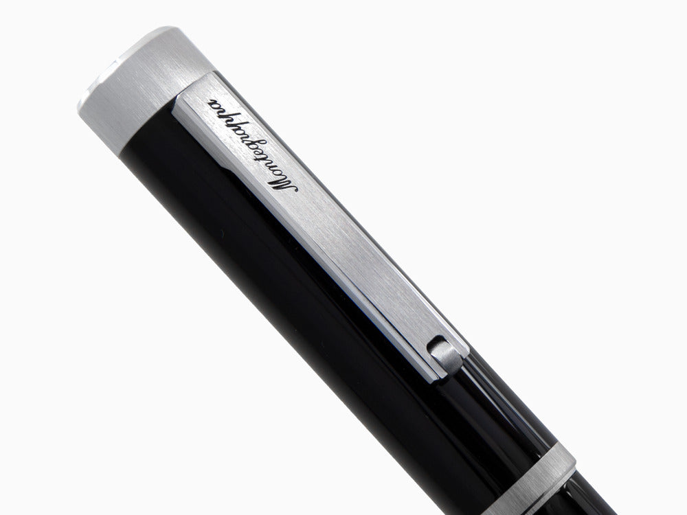 Pluma Estilográfica Montegrappa Zero, Negra, Oro 14k Flex, ISZEI-XP