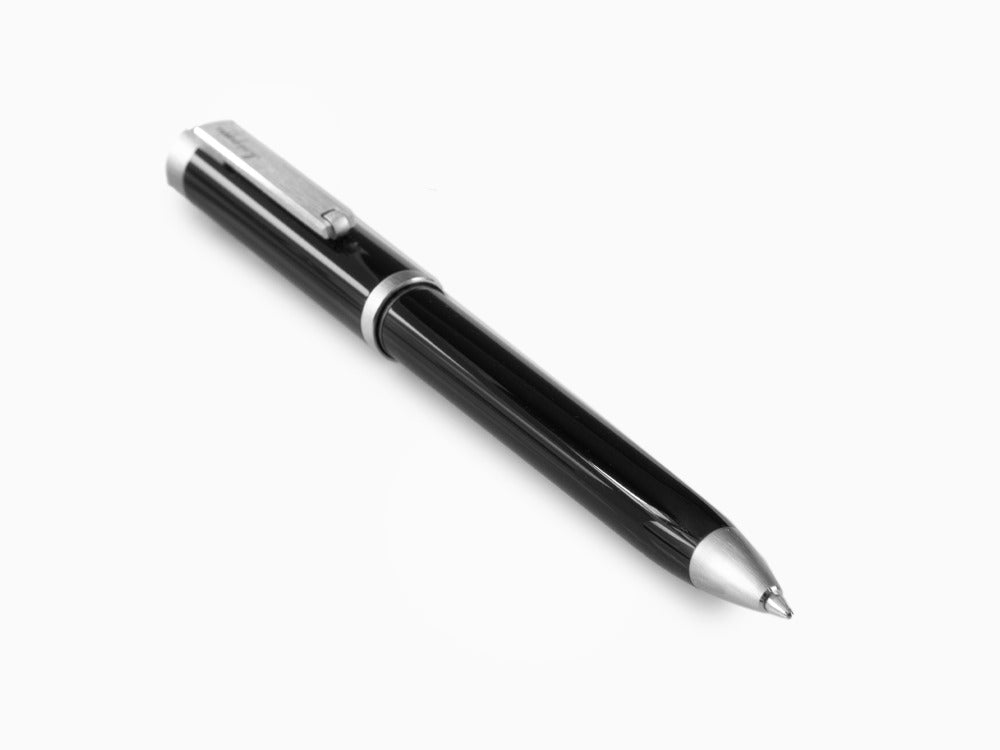 Bolígrafo Montegrappa Zero, Resina Negra, Palladio IP, ISZEIBIP