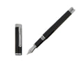 Pluma Montegrappa Zero, Resina Negra, Acero, Rutenio, ISZET-BL
