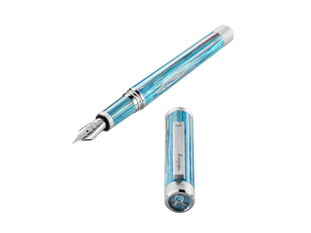 Pluma Estilográfica Montegrappa Zero Zodiac Taurus, 14K, LE, ISZEZ-4P-A1