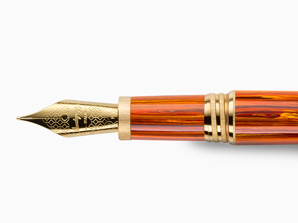 Pluma Montegrappa Zero Zodiac Leo, Oro 14k, Ed. Limitada, ISZEZ-4Y-O2