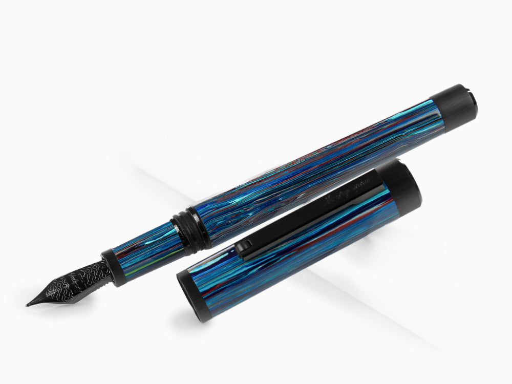 Pluma Estilográfica Montegrappa Zero Zodiac Libra, Acero, ISZEZ-IC-B8