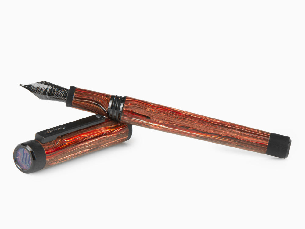 Pluma Montegrappa Zero Zodiac Scorpio, Acero inoxidable, ISZEZ-IC-R4