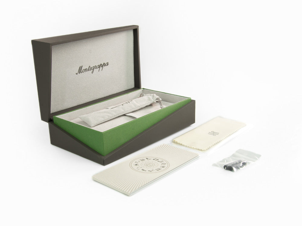 Pluma Estilográfica Montegrappa Zero Zodiac Acuario, Acero, ISZEZ-IC-V1