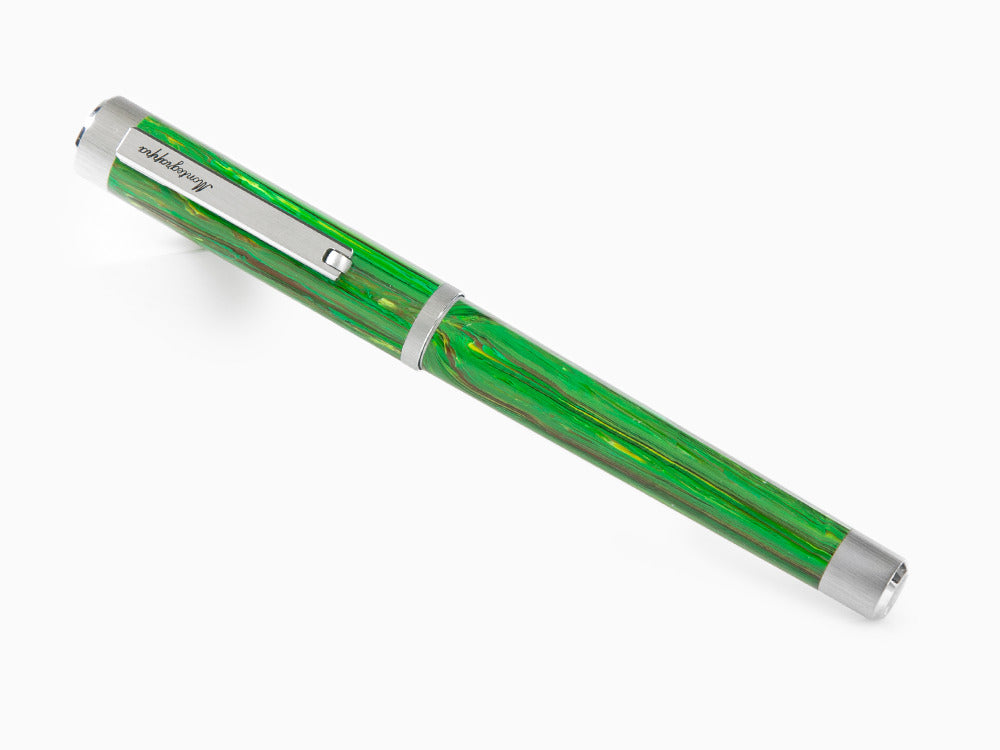 Pluma Estilográfica Montegrappa Zero Zodiac Virgo, Acero, ISZEZ-IP-G8