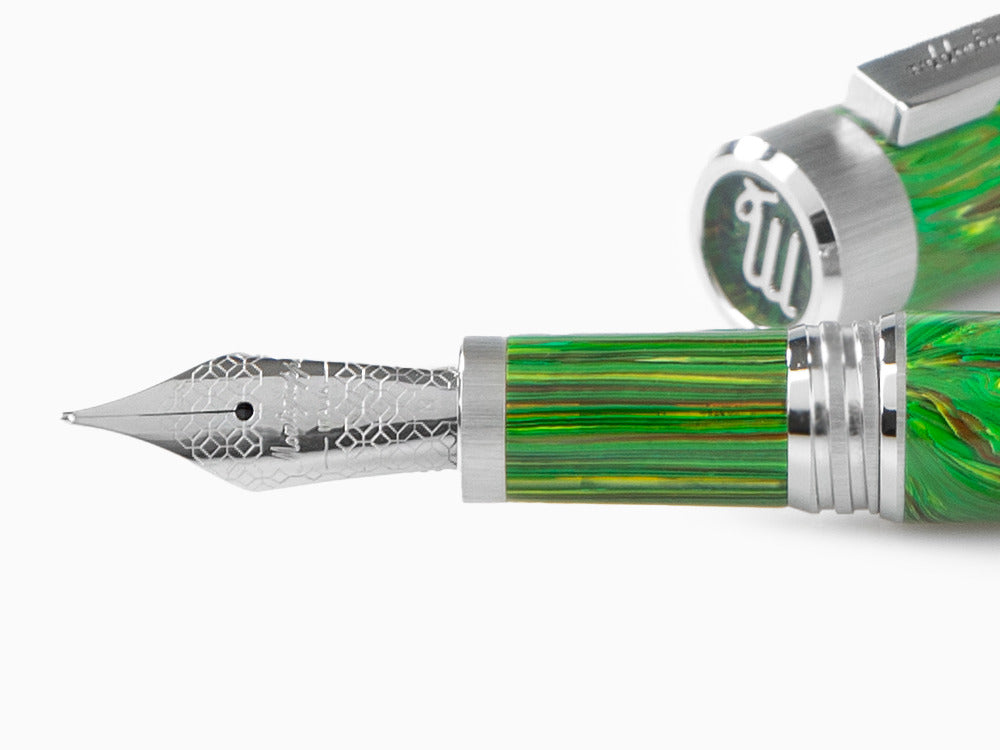 Pluma Estilográfica Montegrappa Zero Zodiac Virgo, Acero, ISZEZ-IP-G8