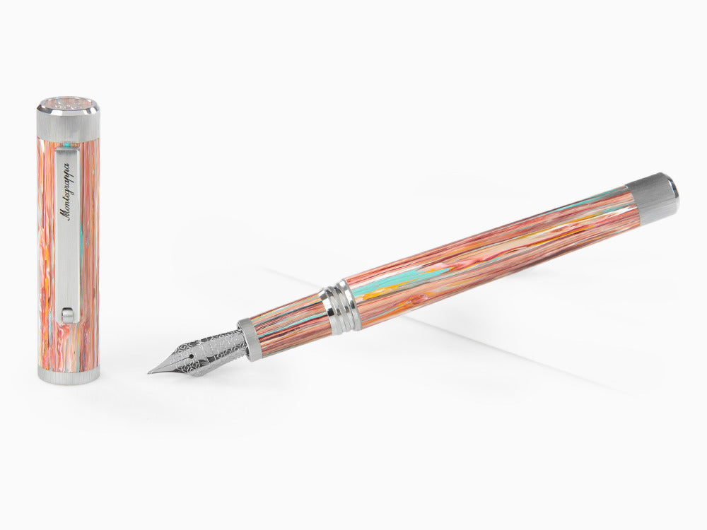Pluma Estilográfica Montegrappa Zero Zodiac Piscis, Acero, ISZEZ-IP-S2