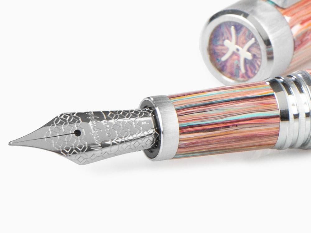 Pluma Estilográfica Montegrappa Zero Zodiac Piscis, Acero, ISZEZ-IP-S2