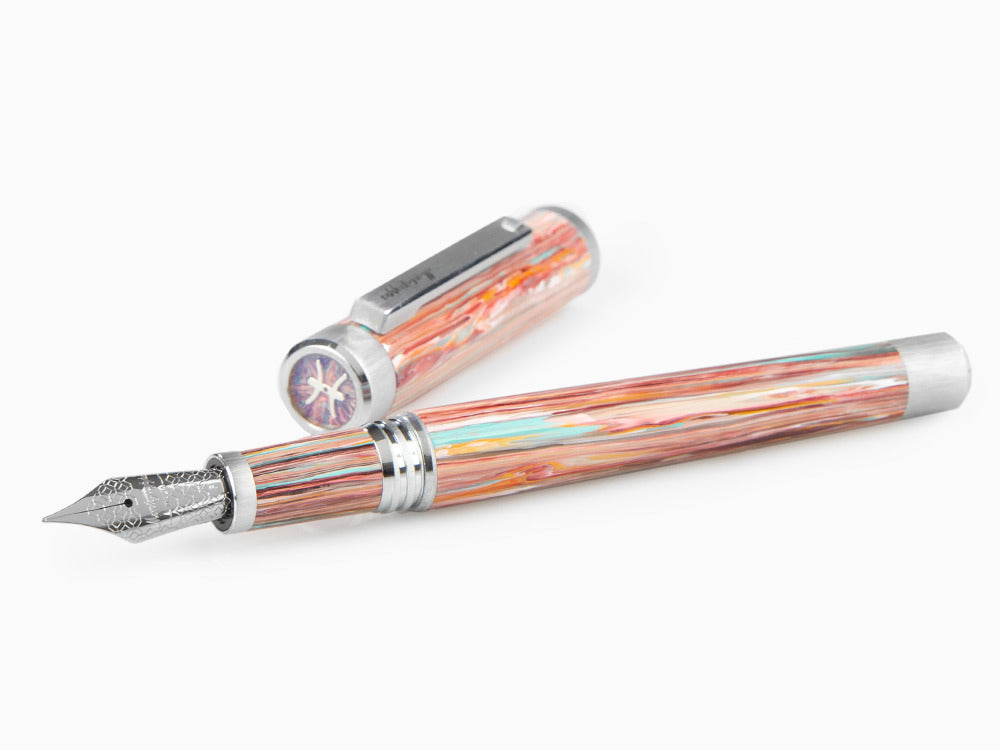 Pluma Estilográfica Montegrappa Zero Zodiac Piscis, Acero, ISZEZ-IP-S2