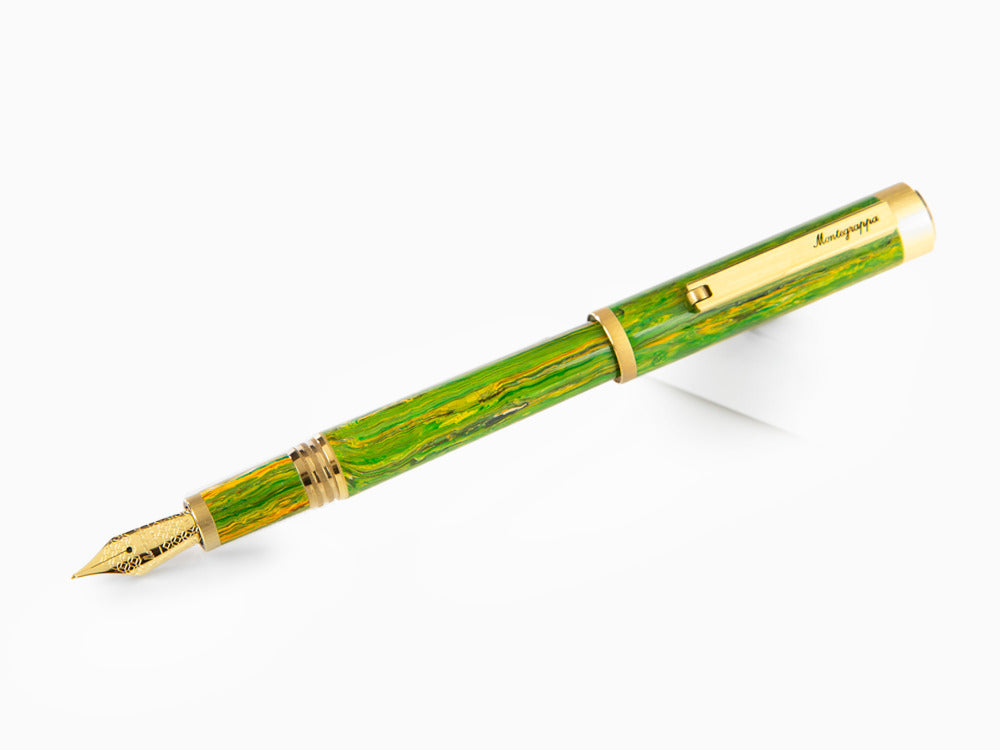 Pluma Estilográfica Montegrappa Zero Zodiac Geminis, Acero, ISZEZ-IY-G7