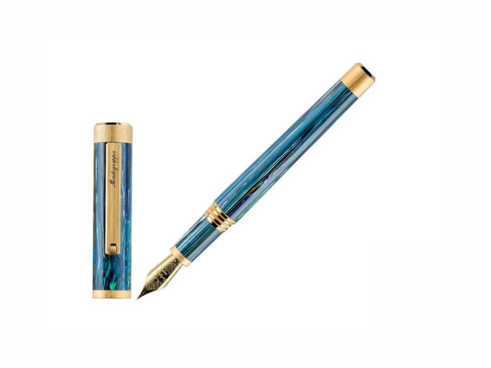Pluma Estilográfica Montegrappa Zero Zodiac Cancer, Acero, ISZEZ-IY-G9