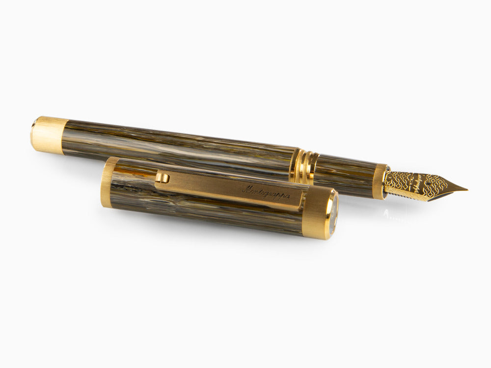 Estilográfica Montegrappa Zero Zodiac Capricornio, Acero, ISZEZ-IY-M3