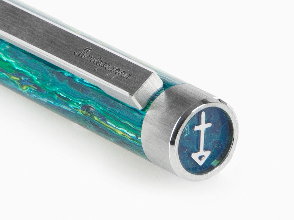 Bolígrafo Montegrappa Zero Zodiac Sagitario, Montegrappite, Acero, ISZEZBIP-G10