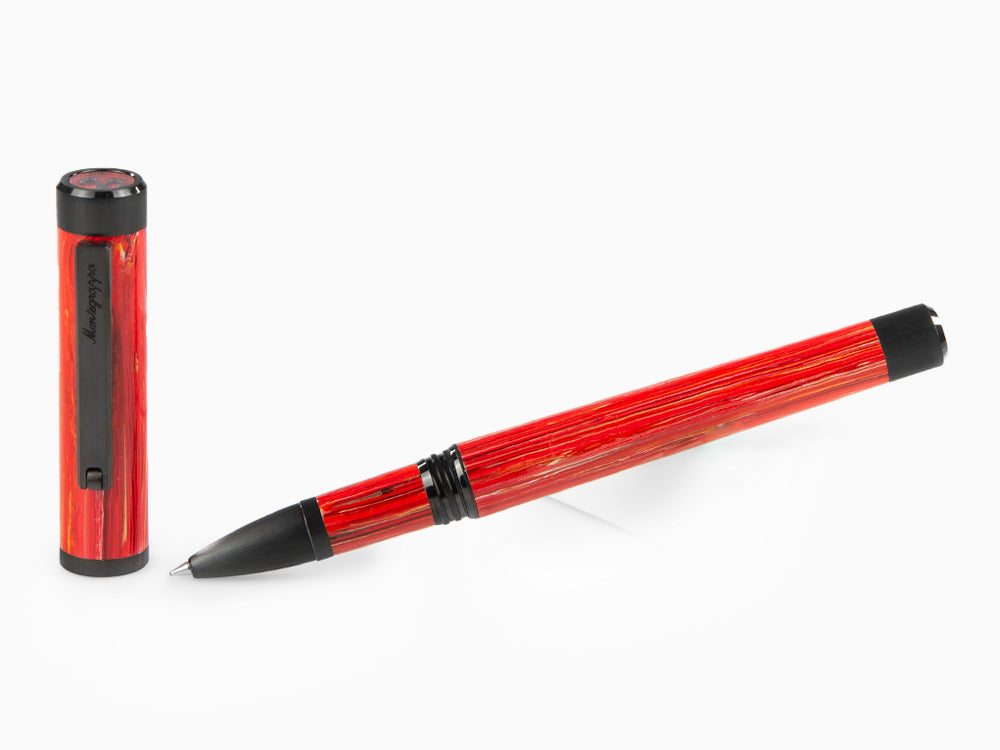 Roller Montegrappa Zero Zodiac Aries, Rojo, Acero con PVD, ISZEZRIC-R3