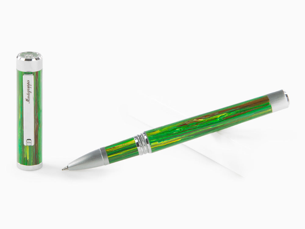 Roller Montegrappa Zero Zodiac Virgo, Montegrappite, Verde, Acero, ISZEZRIP-G8
