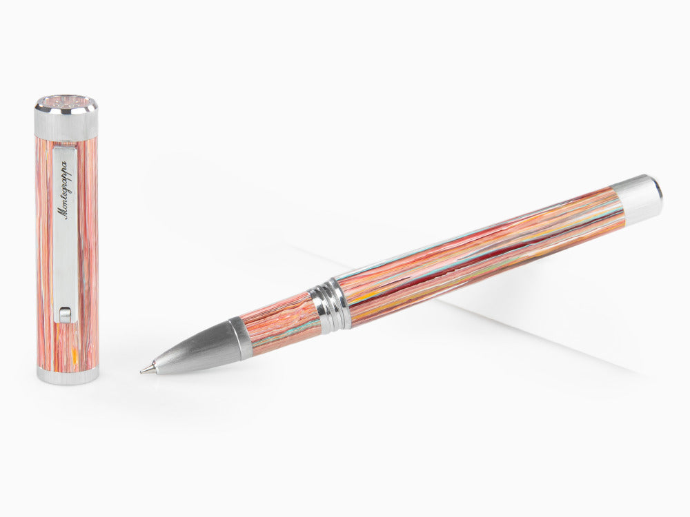 Roller Montegrappa Zero Zodiac Piscis, Rosa, Acero Inoxidable, ISZEZRIP-S2