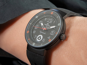 Reloj de Cuarzo Montjuic Standard, Acero Inoxidable, Negro, 43 mm, MJ1.0101.B