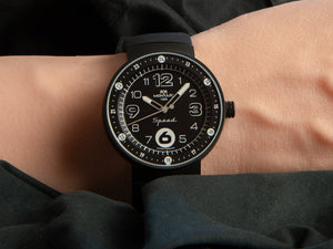 Reloj de Cuarzo Montjuic Elegance, Acero Inoxidable, Negro, 43 mm, MJ1.0103.B