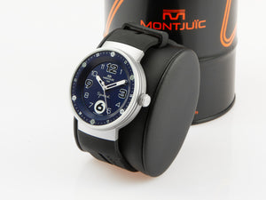 Reloj de Cuarzo Montjuic Elegance, Acero Inoxidable, Negro, 43 mm, MJ1.0204.S