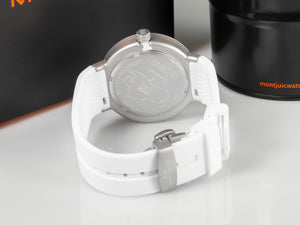 Reloj de Cuarzo Montjuic Elegance, Acero Inoxidable, Blanco, 43 mm, MJ1.0406.S