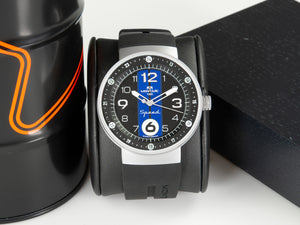 Reloj de Cuarzo Montjuic Sport, Acero Inoxidable 316L, Negro, 43 mm, MJ1.0703.S
