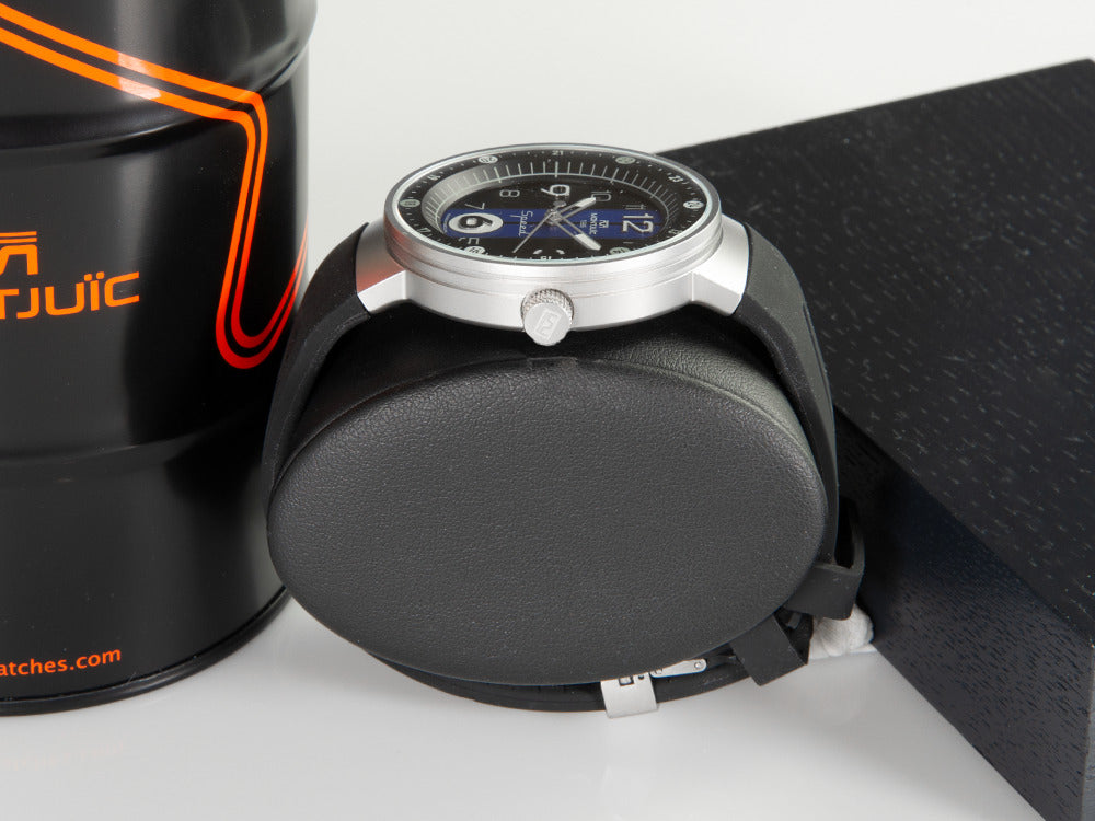 Reloj de Cuarzo Montjuic Sport, Acero Inoxidable 316L, Negro, 43 mm, MJ1.0703.S