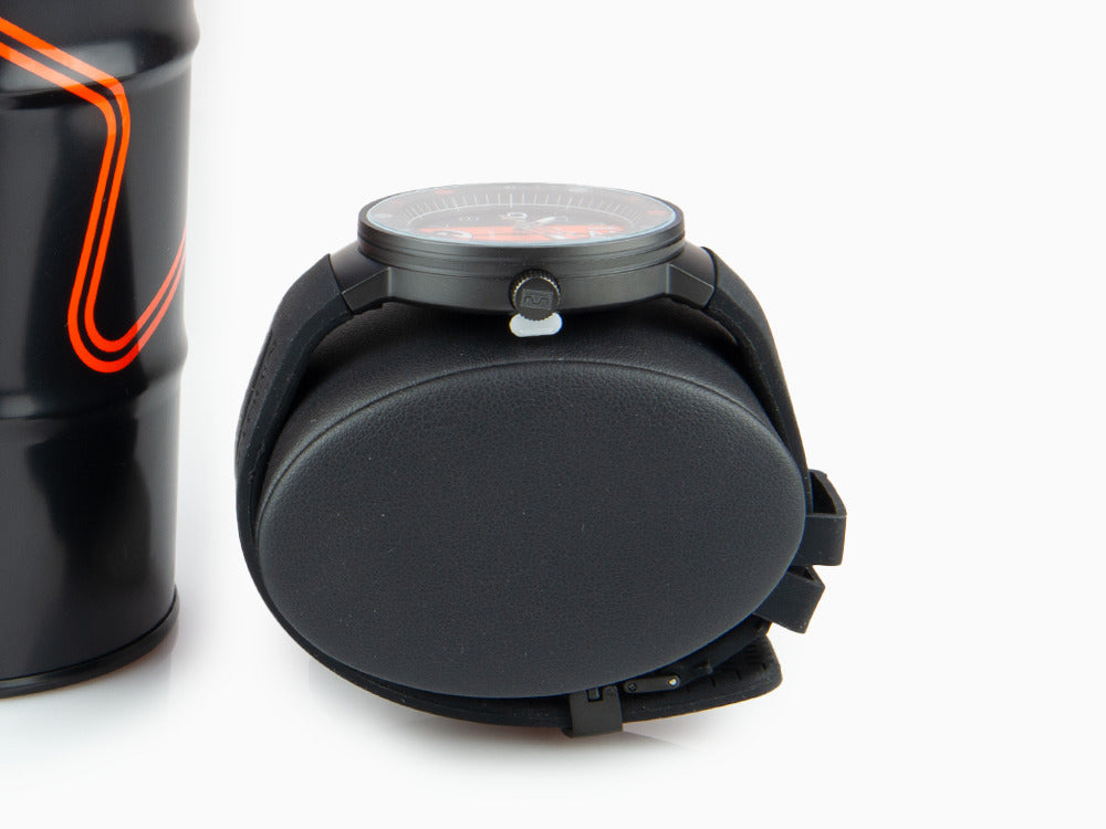 Reloj de Cuarzo Montjuic Sport, Acero Inoxidable 316L, Negro, 43 mm, MJ1.0801.B