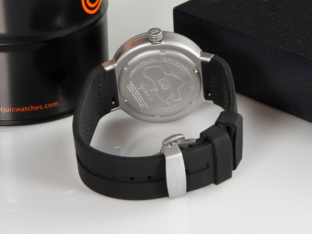 Reloj de Cuarzo Montjuic Special, Acero Inoxidable 316L, Azul, 43 mm, MJ1.1004.S