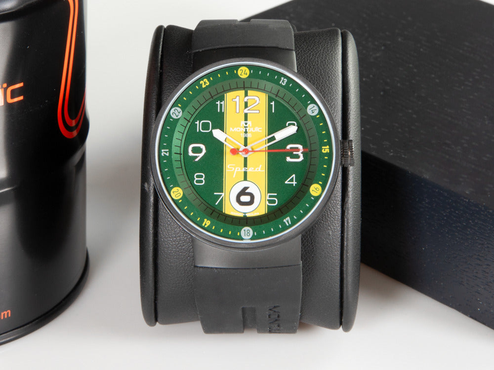 Reloj de Cuarzo Montjuic Special, Acero Inoxidable, Verde, 43 mm, MJ1.1108.B