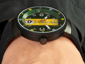 Reloj de Cuarzo Montjuic Special, Acero Inoxidable, Verde, 43 mm, MJ1.1108.B